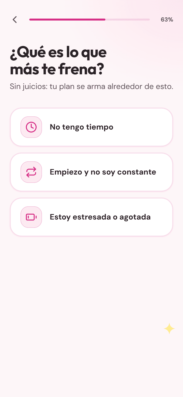 Preguntas de bienvenida para armar tu plan